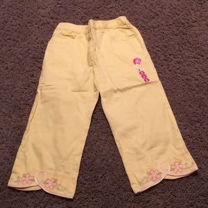 Vintage NWTs Gymboree Lemony Fresh yellow capris Sz 8